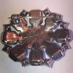 Liz Claiborne Silver Tone Colorful CZ Rhinestone Classic Oval Brooch Pin Photo 4