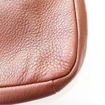 Fossil  Elise Brown Leather Crossbody Bag Pebbled Leather Tan Zip Pocket Cow Hide Photo 6