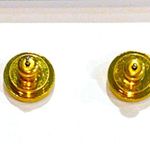 Tory Burch $158 Retail NWOT Roxanne Jeweled Stud Earrings Gold / Honey Topaz Photo 4