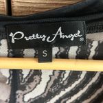 Pretty Angel Womens Black Zebra Sleeveless Top Size S Silk Whimsigoth Photo 3