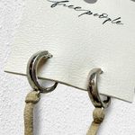 Free People Treasure Dangles Earrings Tan Neutral Bohemian Gypsy Evil Eye Shell Photo 7