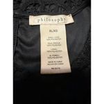 Philosophy  Women’s Lace Overlay Top – Size Large – Black– Modern Photo 3