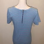 Merona striped midi sheath dress white with blue stripes Photo 5