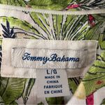 Tommy Bahama  100% Linen Button Down Floral Hawaiian Hibiscus Print Blouse Summer Photo 4