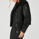 Alo Yoga Blaze Bomber Black S Photo 2