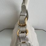 B Makowsky B. MAKOWSKY Ivory White Supple Pebbled Leather Slouchy Hobo Shoulder Bag Purse Photo 5