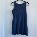 Title Nine  Navy Blue Nimblene Eyelet Mesh Athletic Tank Dress Size Small Photo 5