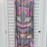 Mara Hoffman Pink and Purple Sleeveless Maxi Dress Photo 0