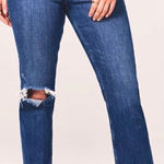 Abercrombie & Fitch Abercrombie Plus Size Medium Destroyed Ankle Straight Ultra High Rise Jeans 37 Photo 0