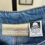 Coldwater Creek Vintage 90s  Chambray Denim Dress Raw Hem Blue Small Petite Photo 6