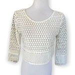 Hot & Delicious NWT Women  Semi Sheer Lace Top - Sz S Photo 0