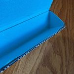 Jonathan Adler Blue & White Geometric Glass hard Case‎ Traingle Shape Photo 4