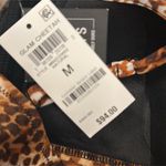 Bar III NWT  Glam Cheetah Keyhole One-Piece Swimsuit Sz M Photo 6