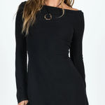 Princess Polly Black Long Sleeve Luccea Mini Dress Photo 0
