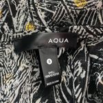 AQUA  Women’s Size S Abstract Print Long Sleeve Blouse Lightweight Sheer Top Photo 4
