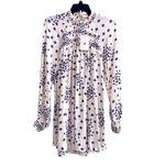 Free People NWT Flower in Her Hair Smock Tunic Top Mini Dress White Size S Photo 4