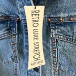 Kensie Kenzie retro luxe stretch denim jacket size M NWT Photo 3