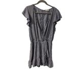 American Eagle blue and white ruffle sleeve‎ romper L Size L Photo 1