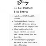 BEROY 3D Gel Padded Women’s Bike Shorts Size S Photo 10
