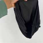 Windsor  LBD Black Sheer Mesh Ruched Gathered‎ Strappy Cowl Neck Mini Dress Photo 5