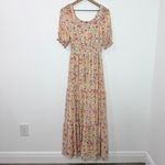 Baltic Born  Alice Smocked Maxi Dress in Berry Print Tiered Size Small Photo 3