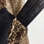 ZARA Leopard Bodysuit Small Animal Print Semi Sheer Long Sleeve Ruffle Career Photo 5