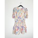 Amanda Uprichard Nala Mini Dress Size Medium Ruffle Smocked Colorful Floressence Photo 12