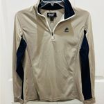 Horze Supreme 1982 Trista Women's Riding Equestrian LS Sun Shirt beige US 8 Tan Photo 2