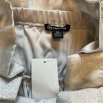 Versona Silver Metallic Peplum Top Photo 3