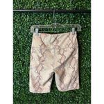Varley  Albury Bike Shorts Womens Size Small Champagne Snake Beige Photo 1