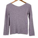 Babaton Aritzia Kitano Grey Ribbed Wool Blend Cross Back Sweater Size XS Photo 2