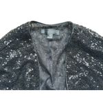 Aidan Mattox Sequin Cropped Jacket Medium Black NYE Glam Luxury Sparkle Holiday Photo 3