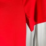 Red Bodysuit Women's MANGDIUP Size‎ S Short Sleeve Cotton Blend Basic Photo 4