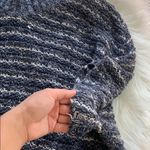 Anthropologie • moth stripe cowl neck poncho sweater Photo 7