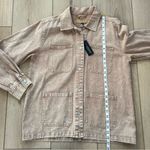 BLANK NYC  NWT Garment Dye Acid Wash Twill Shirt Jacket in Stoned Size Medium Photo 13