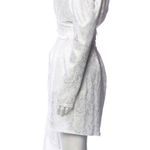 Torn By Ronny Kobo Ronny Kobo White Jacquard Long Sleeve Mini Dress Size S New w/Tag Photo 5
