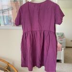 Tradlands Nico Tencel Linen Mini Dress in Size Medium Pink Photo 6