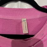 Free People Movement Pink Solid Metti Crew Neck Sweatshirt Size Medium Photo 3