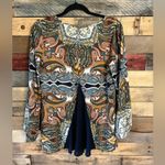 Pink Owl Paisley Poet Style Top Size Medium Photo 1