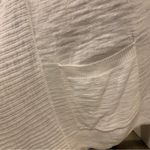 Banana Republic White Cardigan size medium lightweight Shawl Collar FLAW Photo 4