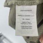 Veronica Beard  Jeans Dubois Ruffled Pima Cotton T-Shirt Light Army size M $158 Photo 9