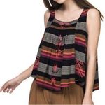 Free People  Vintage Stripe Swing Tank Top Southwest
Embroidered Boho Crop Photo 1