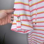 Trina Turk Costa De Prata Hooded Terry Tunic Coverup Large Roll Tab Beach Resort Photo 4