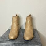 Dolce Vita Stana Western Chelsea Boots in Gold Metallic Size 9 Tan Photo 1