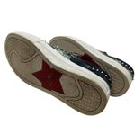 Ash Jasmin Platform Sneakers Leather Floral Studded Black Blue Size 38 US 7.5 8 Photo 12