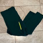 Fabletics  Motion365 Hunter Green Leggings yellow zipper plus size 4X Photo 0