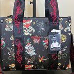 Ed Hardy  | Black Graphic Tote Bag w/ Crossbody Photo 3