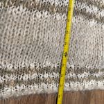 Free People Linus Striped Eyelash V-Neck Pullover Sweater M Oversized Cozy NWOT Photo 6