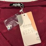 BTFBM Boho Maxi Dress XXL Burgundy Long Sleeve V Photo 9