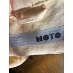 Topshop  MOTO Yellow Denim Jacket Size US 10 UK 14‎ Jean Button Up Photo 5